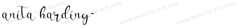 anita harding字体转换